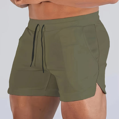 Mens Summer Shorts - Ultra-Quick Drying, Super Comfortable with Elastic Stretch - Adjustable Drawstring Waist for Gym, Workout & Casual Days - Perfect for Hot Weather Training