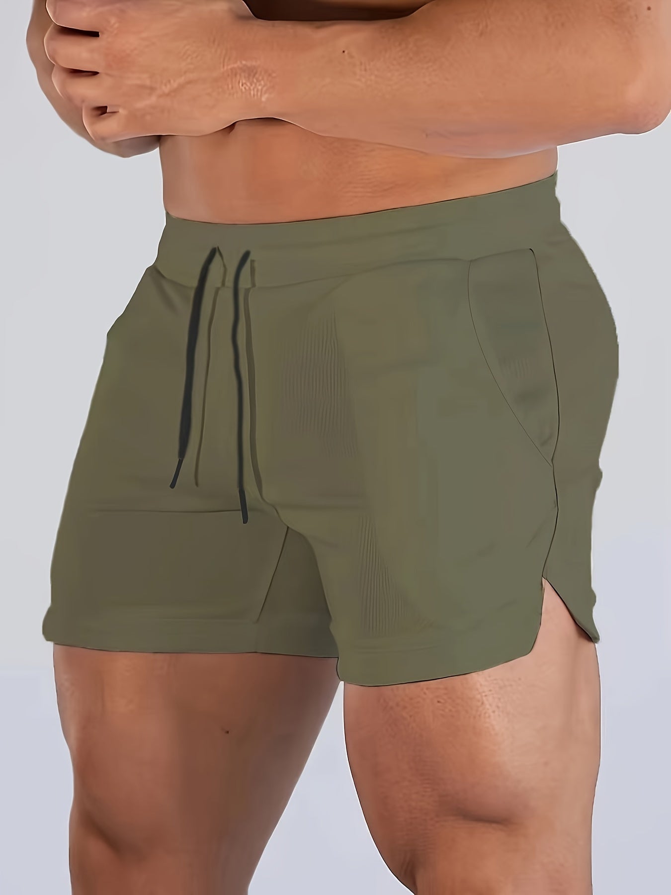 Mens Summer Shorts - Ultra-Quick Drying, Super Comfortable with Elastic Stretch - Adjustable Drawstring Waist for Gym, Workout & Casual Days - Perfect for Hot Weather Training