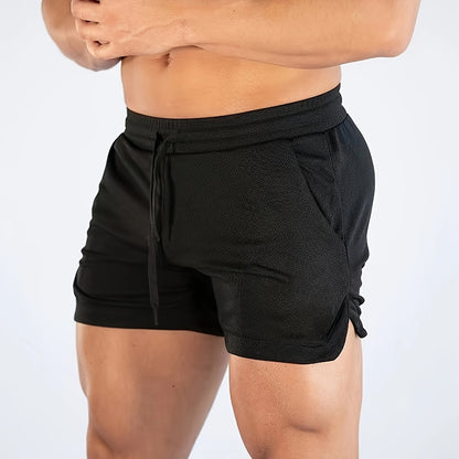 Mens Summer Shorts - Ultra-Quick Drying, Super Comfortable with Elastic Stretch - Adjustable Drawstring Waist for Gym, Workout & Casual Days - Perfect for Hot Weather Training