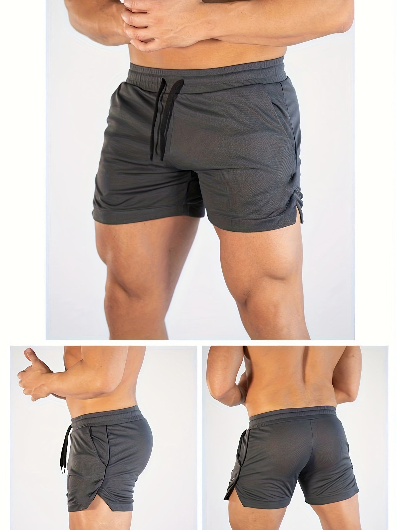 Mens Summer Shorts - Ultra-Quick Drying, Super Comfortable with Elastic Stretch - Adjustable Drawstring Waist for Gym, Workout & Casual Days - Perfect for Hot Weather Training