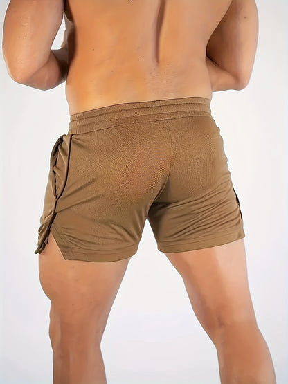 Mens Summer Shorts - Ultra-Quick Drying, Super Comfortable with Elastic Stretch - Adjustable Drawstring Waist for Gym, Workout & Casual Days - Perfect for Hot Weather Training